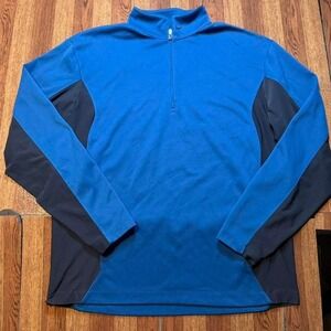 Nike Golf Blue Retro Tech Sportswear Running Quarter Jacket Large